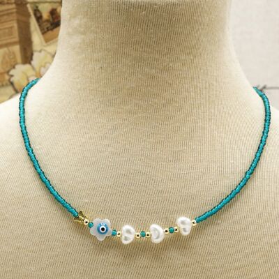 Boho Chic Floral Necklace