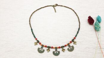 Collier de perles bohème chic 4