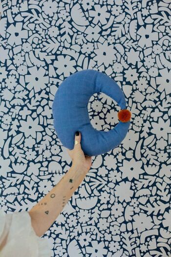 Coussin Lune Bleu BANG 1