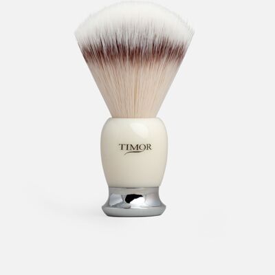 Pennello da barba G&F Timor® sintetico silvertip con manico in acrilico leggero