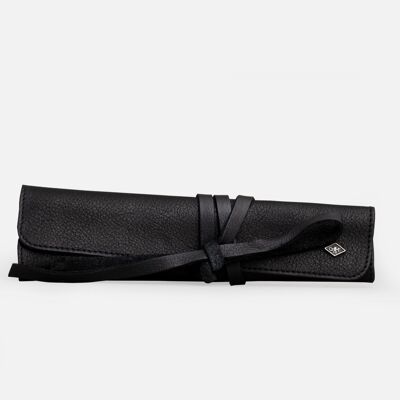 G&F Timor® Rolltasche für 1 Rasiermsser, Leder schwarz
