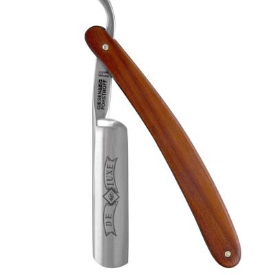 G&F Timor® Deluxe Rasiermesser 5/8 cs mit Pflaumenholzschale
