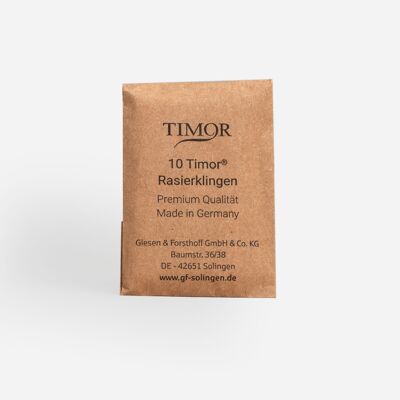 G&F Timor® Rasierklingen 10 Stück Unverpackt