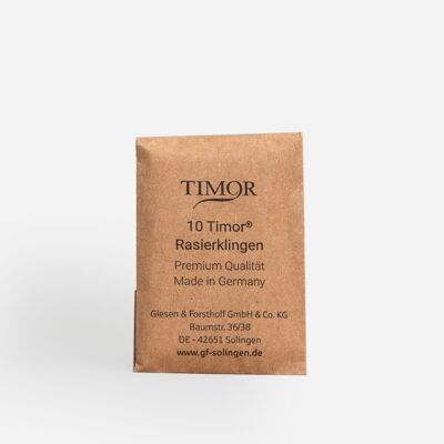 G&F Timor® razor blades 10 pieces unpackaged