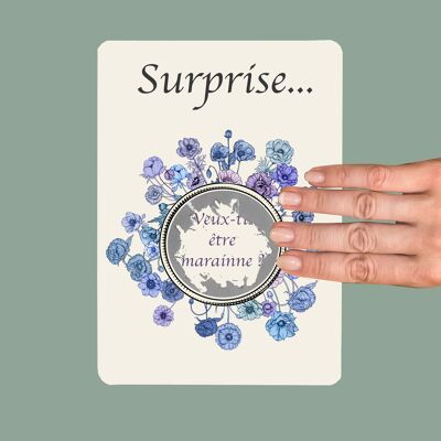 Surprise ....   ANEMONE scratch card, March flower.