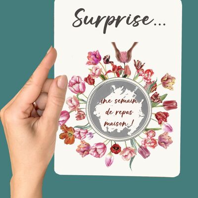 Surprise...   TULIP scratch card, APRIL flower.
