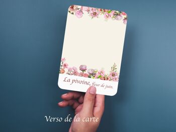 Surprise... carte à gratter PIVOINE, fleur de juin. 4
