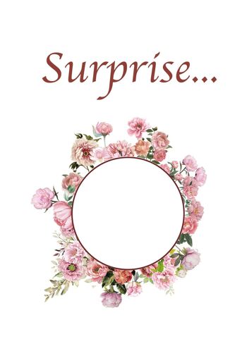 Surprise... carte à gratter PIVOINE, fleur de juin. 5
