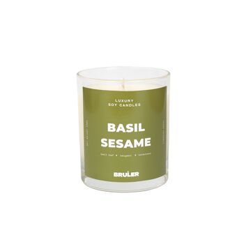 Bougie de soja basilic sésame 1