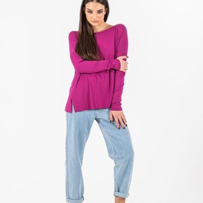 OVER T-VIVO SWEATER WITH SLITS