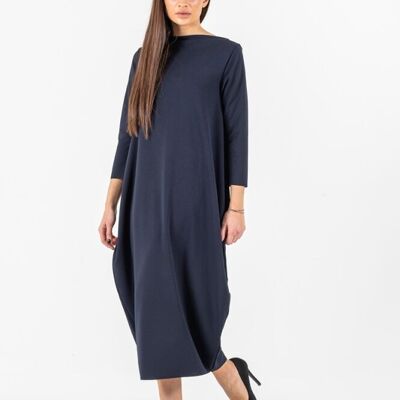 KLEID LANGES CREPE-EI