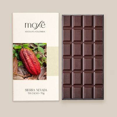 Tableta de chocolate orgánico - Sierra Nevada 71% de cacao