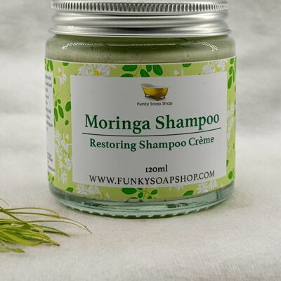 Shampoo Moringa, crema shampoo rigenerante, 120 ml