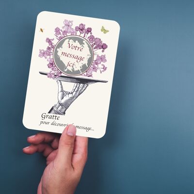 IRIS scratch card, February flower.