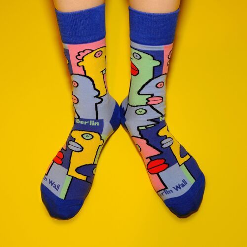 Berlin Wall Graffiti Socks