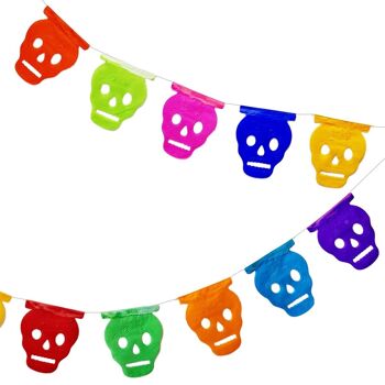 Mini guirlande en papier Calavera - 1,10 m