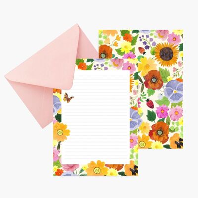 Sonnenblumen-Schreibpapier