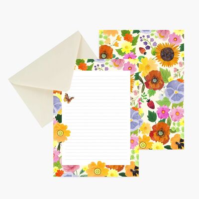 papier à lettres tournesol