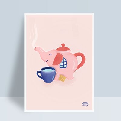 Plakat „Ein Tee à la Nantes“