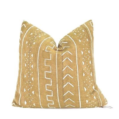Mustard Abstract Accent Pillow2.0