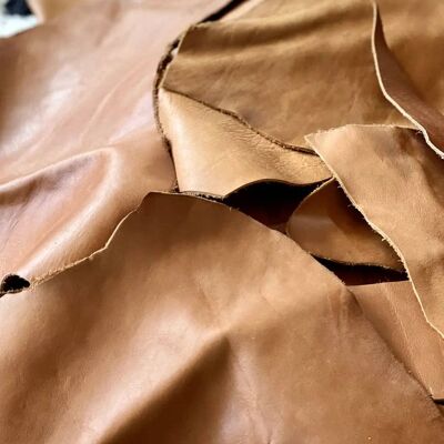 2-3 oz high quality Brown, tan, Caramel, Camel Leather