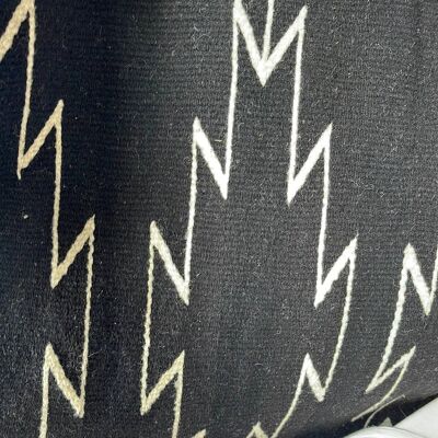 Black and White Southwest Tribal Accent Pillow