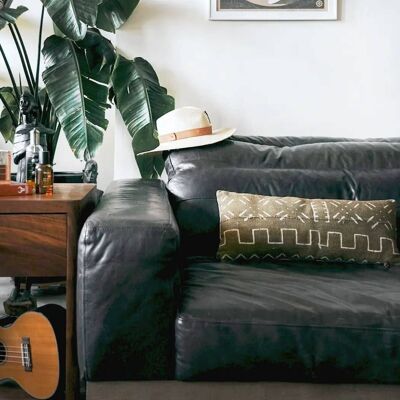 Brown African Mudcloth Pillow