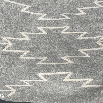 Almohada decorativa Navajo gris y marfil