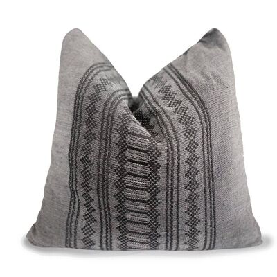 Handwoven Textured Geometric Pillow from Oaxaca 2.0