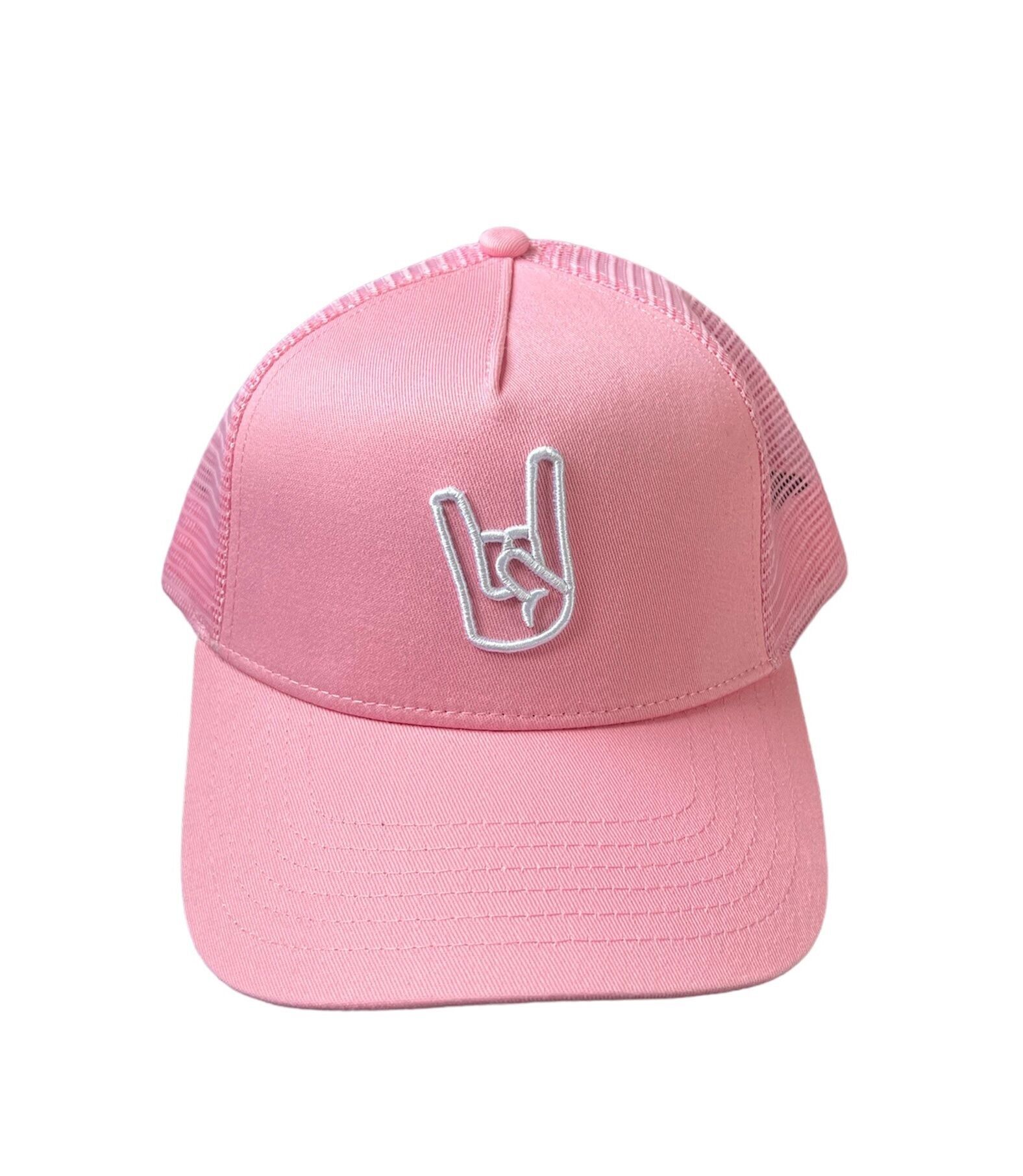 Trucker Pink white