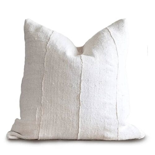 Solid Mudcloth Decorative Throw Pillow Black or