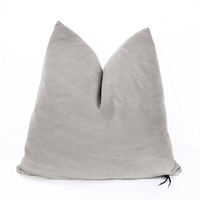 Stone Washed Light Grey Pillow
