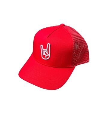 Trucker Red white 2