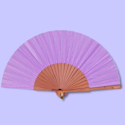 Plain fan 14 Lilac