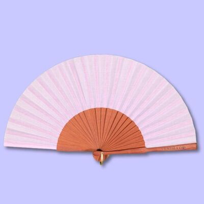 Plain fan n°4 Powder pink