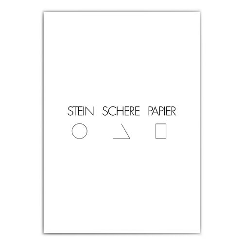 Stein Schere Papier Poster