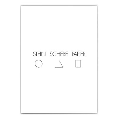 Stein Schere Papier Poster