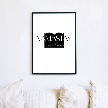 Namastay in Bed - Affiche pour la chambre 3