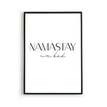 Namastay in Bed - Affiche pour la chambre 6