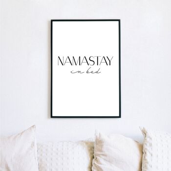 Namastay in Bed - Affiche pour la chambre 7