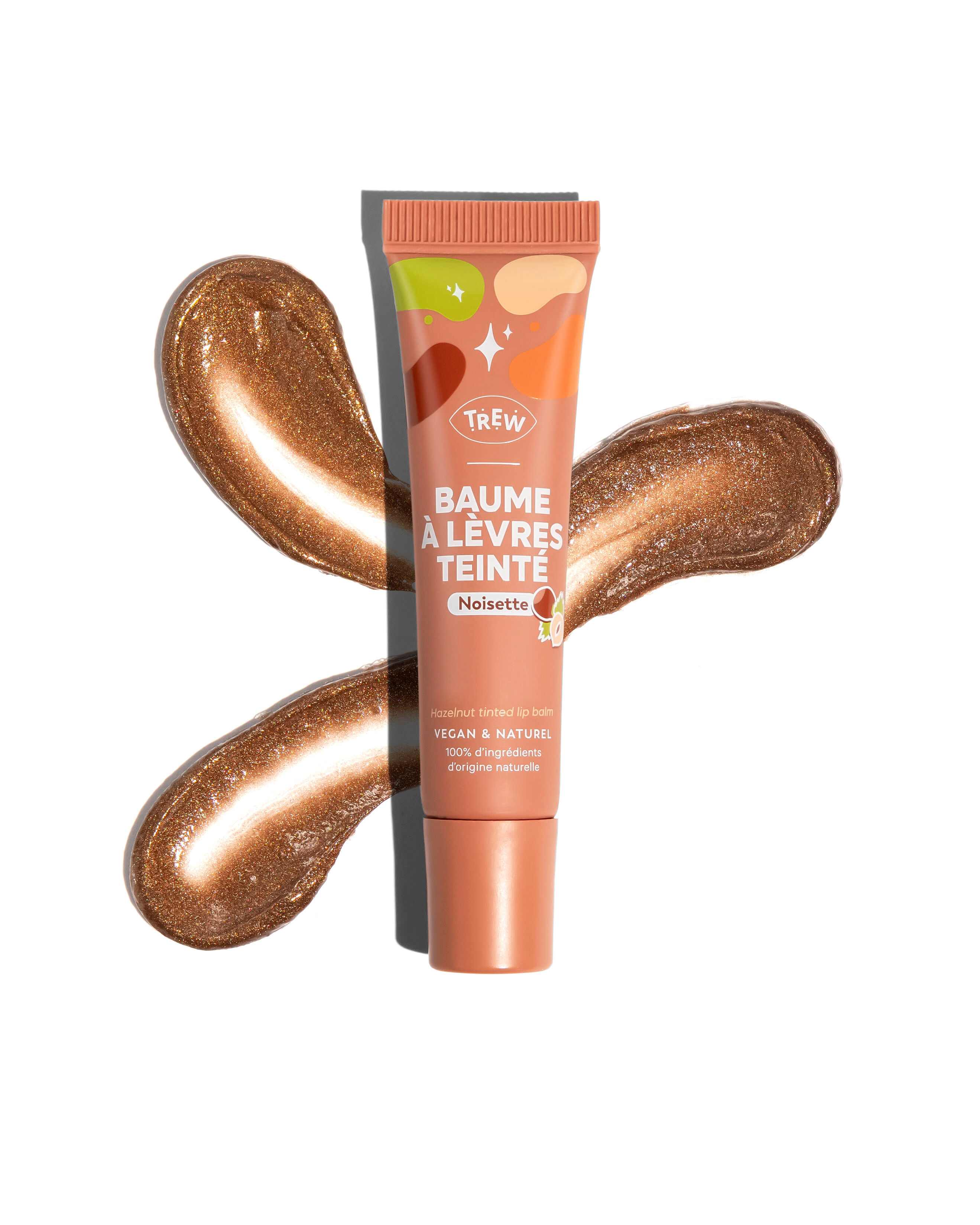 Baume à Lèvres Teinté Nude à l'arôme de Noisette