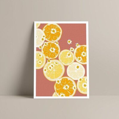 Poster - Illustration FRUITY FLOWER