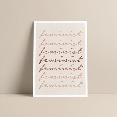 Poster - Illustrazione FEMMINISTA