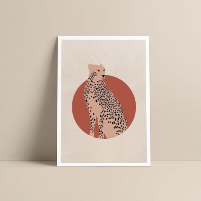 Póster - Ilustración de guepardo