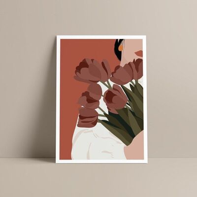 Poster - Illustrazione di TULIPANI