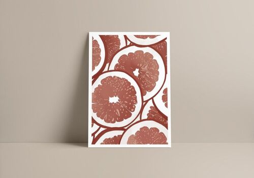 Affiche - Illustration GRAPEFRUIT