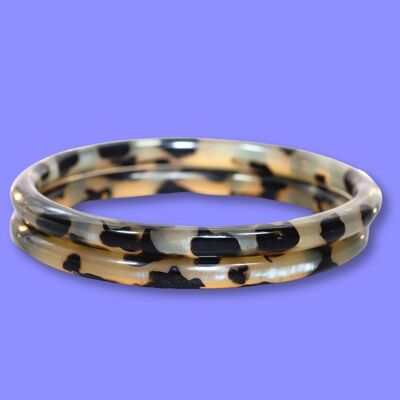 Léo bracelet in 6 mm horn