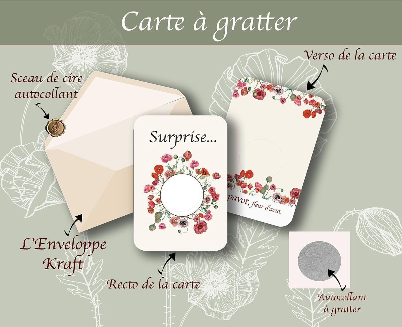 Gratta e vinci PAPAVERO, fiore di agosto.