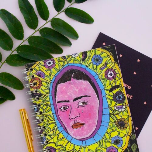 Carnet A5 à spirales Frida Kahlo