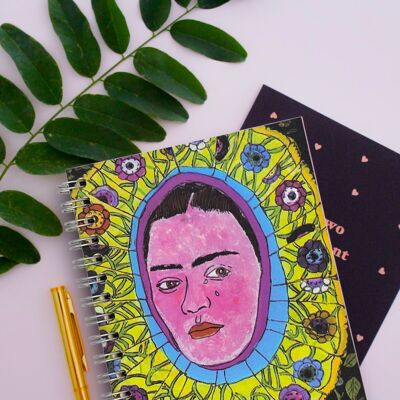 A5-Spiralnotizbuch Frida Kahlo
